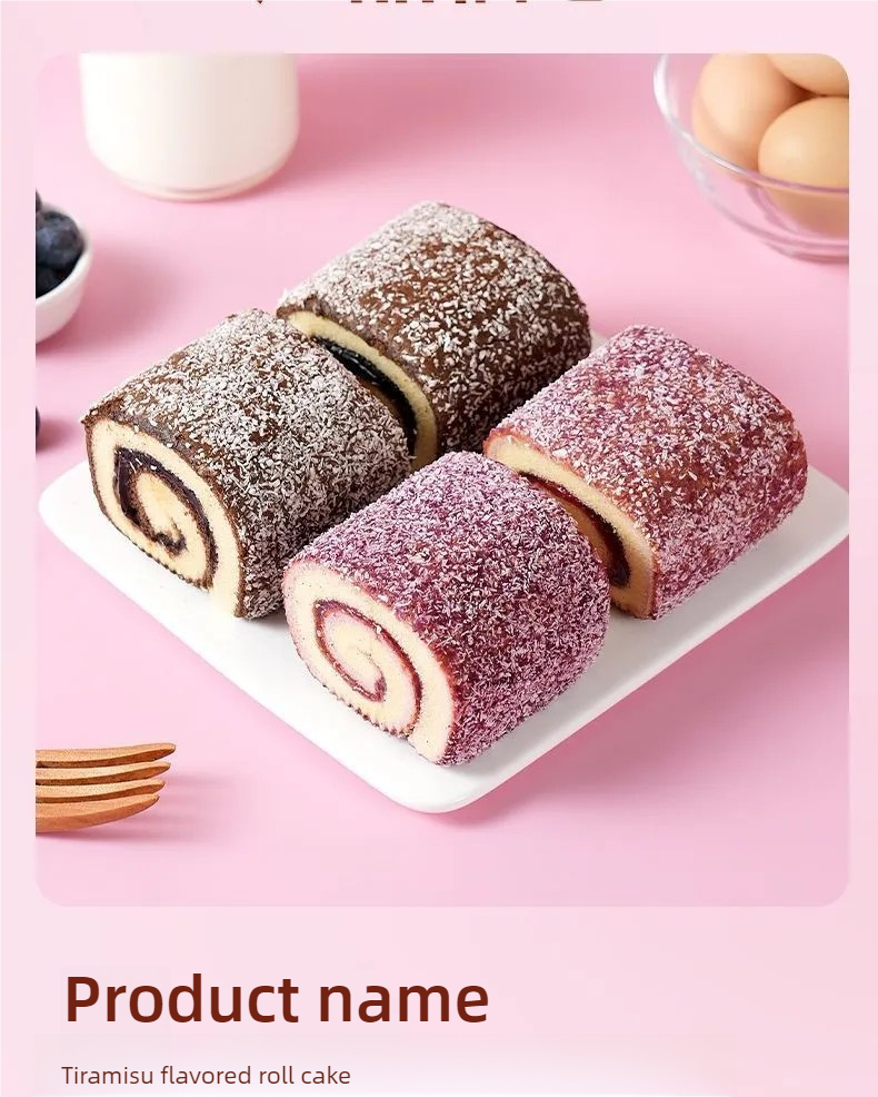 1.01LB/1bag(Includes 9 packages) Hug Roll Cake,Two flavors