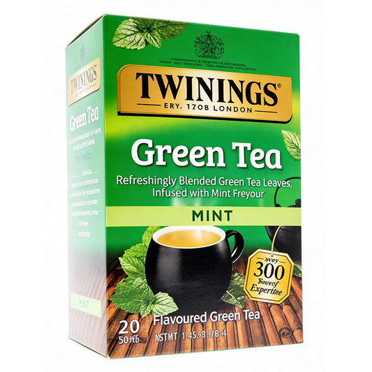 1.41oz，1Boxed，Twinings Mint Green Tea（20 Bag），Christmas gifts