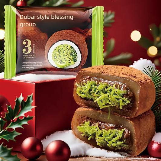 Dubai Style Chocolate Fudge，Shengqiao Explosive Filling Chocolate，Black Truffle Flavored Dessert Snacks，You'll fall in love with it after just one bite，Can't stop at all，Multiple individual small packages