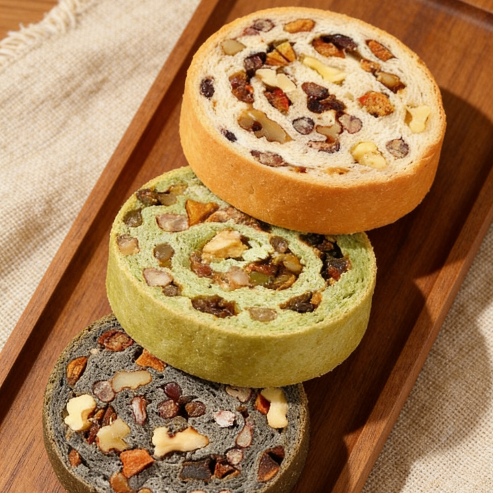 15.99oz/1bag Wheel Nut Bread,Soft Pull-Apart Bread Rolls in a Unique Wheel Shape, Crunchy Nuts, Perfect for Sharing at Brunch, as a Sweet Breakfast or Snack