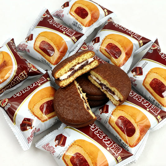 14.44oz/1bag(Includes 7 packages)Chocolate Flavored Pie，Christmas Gifts，Party Snacks