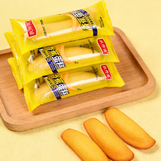 11.5oz/1bag(Includes 12 packages) [Dishifu] Banana Cake,Soft & Moist Cake, Naturally Sweet & Fragrant, Individually Wrapped for a Wholesome Snack, Breakfast On-the-Go, or Kids' Treat
