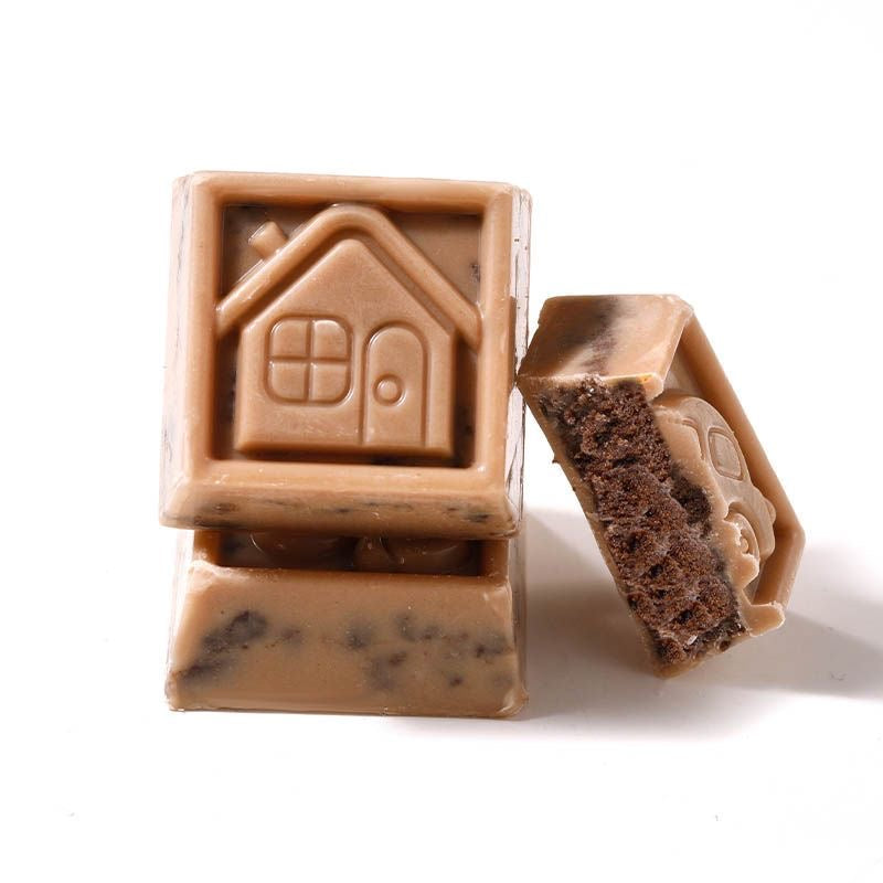 8.17oz/1boxed [Qiaoyuan] Chocolate,Blueberry Flavor、White Chocolate、Cookie Caramel Flavor、Cookie Matcha Flavor，Four flavors