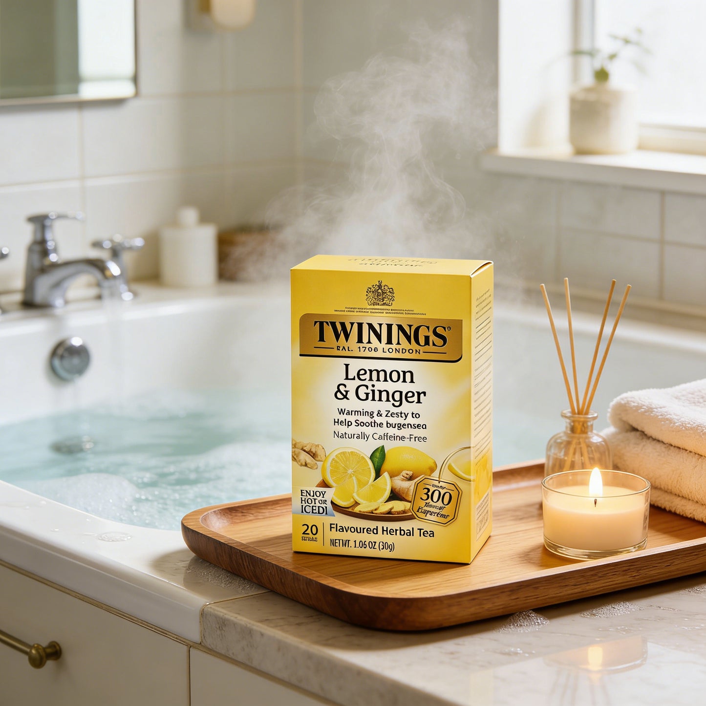 1.41oz，1Boxed，Twinings Honey Tree Citrus Orange Herbal Tea（20 Bag），Christmas gifts