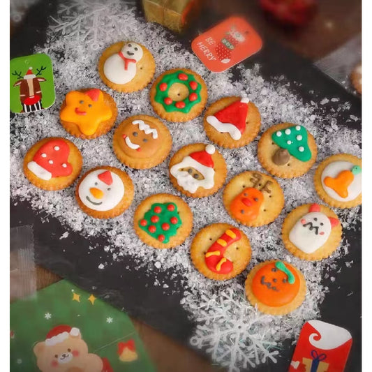 8.99oz/1bag (Includes 40 packages) Christmas Decorated Cookies