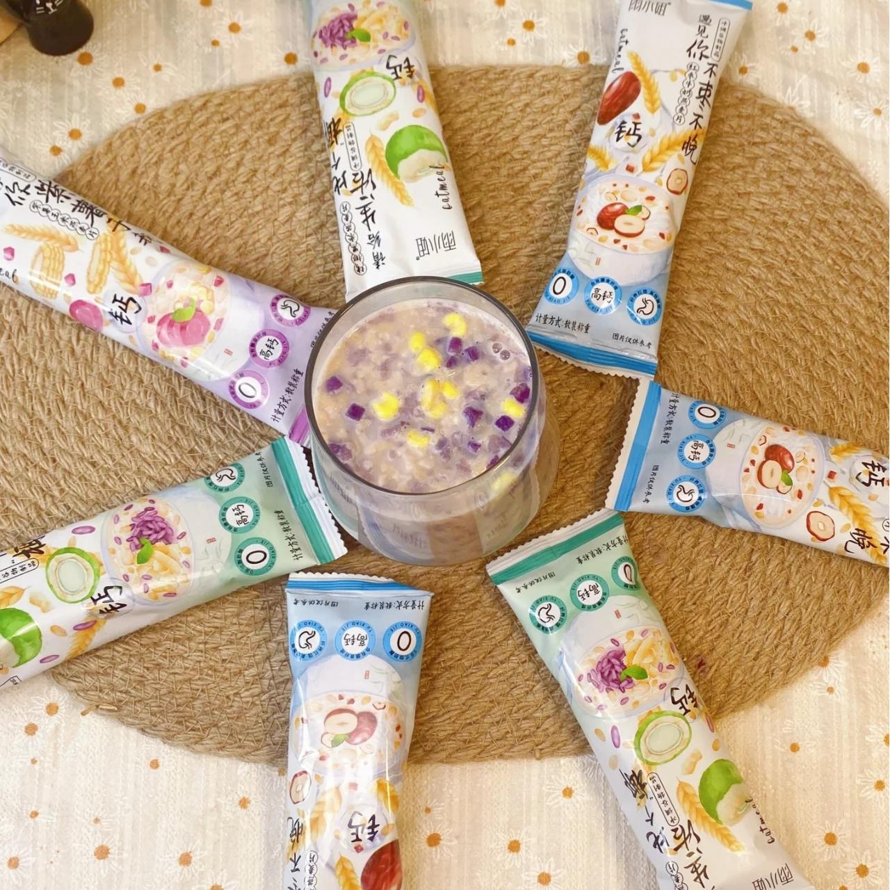 14.36oz/1bag(Includes 10 packages) [YuXiaoJie] Brewed Oatmeal,Two flavors