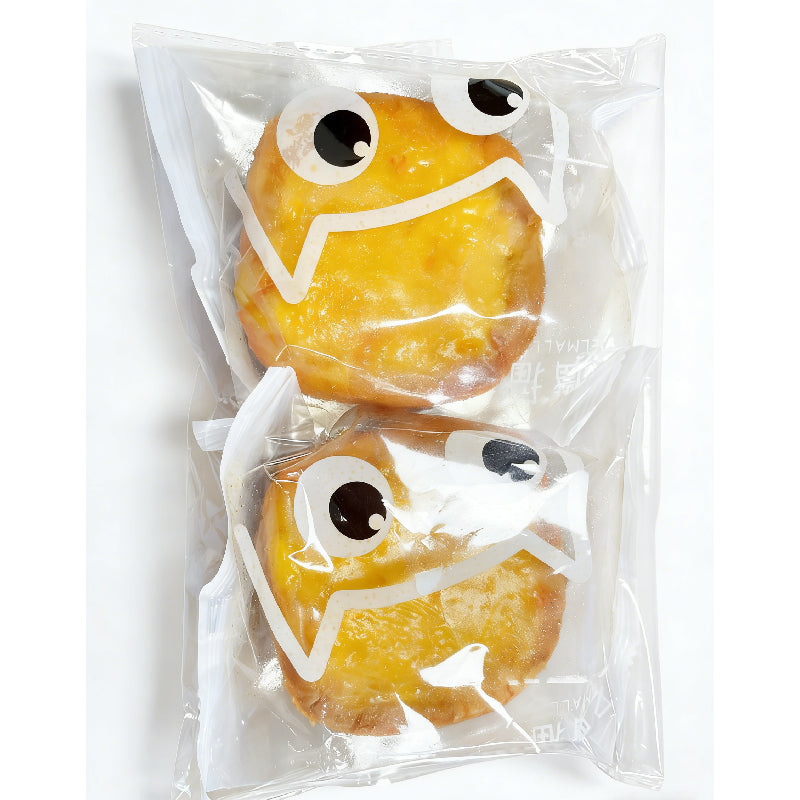 14.26oz/1bag(Includes 4 packages) [Duozuimao] Meat Floss Cheese Stuffed Bread, Perfect Ready-to-Eat Snack for Breakfast, Kids Lunch Box