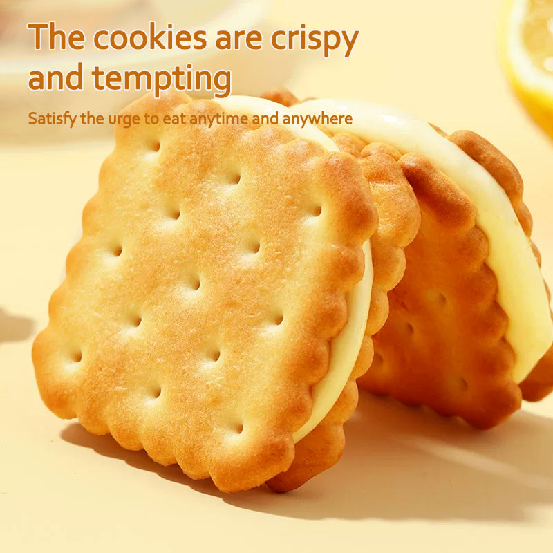 11.6oz/1bag(Includes 10 packages) [Yongdeli] Lemon Flavor Sandwich Cookies