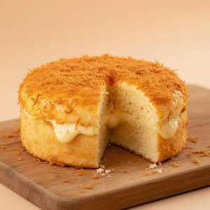 Pork Floss Bread Bun – Soft Sweet Bun Topped with Savory Shredded Pork, Bakery Classic