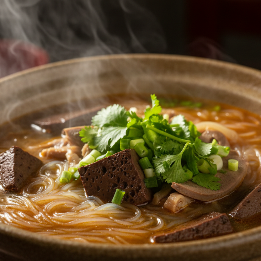 鸭血粉丝汤主图特写