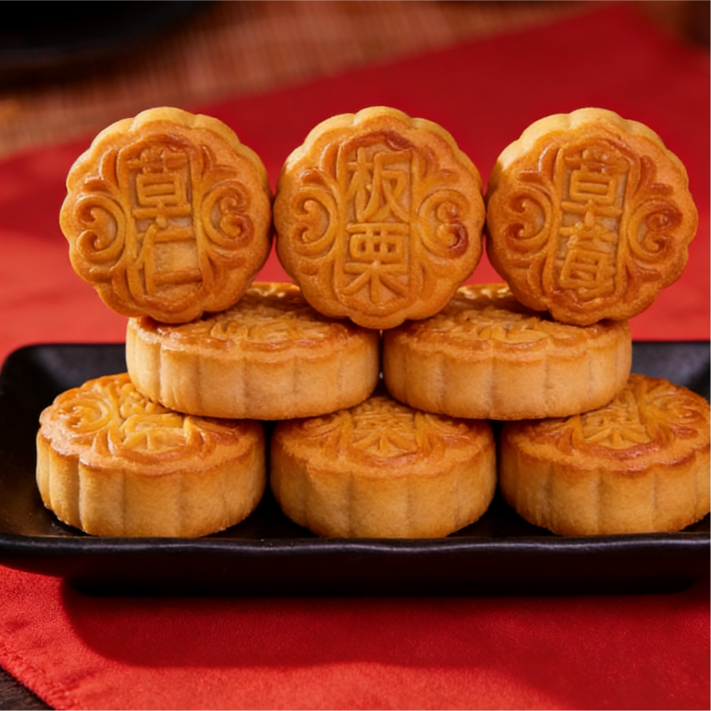 11.81oz/1bag (Includes 12 packages)Mixed Fruit Flavor Mooncakes,Assortment of Mini Mooncakes with Various Fruit Fillings, Soft & Sweet Traditional Pastries Perfect for Mid-Autumn Gifting, Family Sharing, or Tea Time