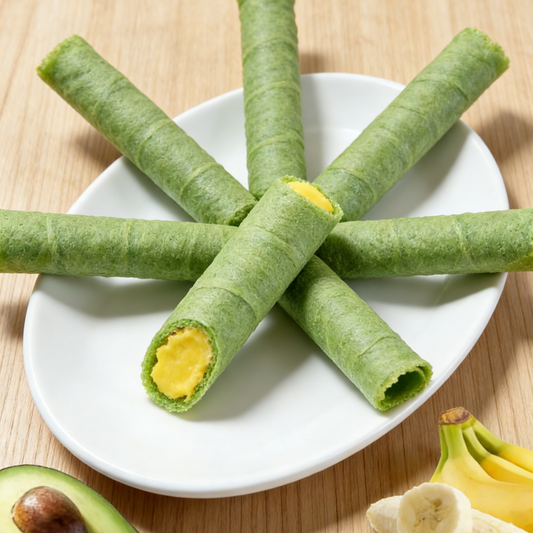 1.05LB/1bag (Includes 14 packages) Banana Avocado Egg Roll,Crispy Spring Roll Wrapper with Sweet Banana & Creamy Avocado Filling, A Unique Sweet & Savory Crunch, Wholesome Snack for Kids and Adventurous Eaters
