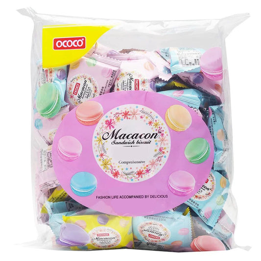13.4oz/1bag Macaron Flavor Strawberry Flavor Sandwich Cookies