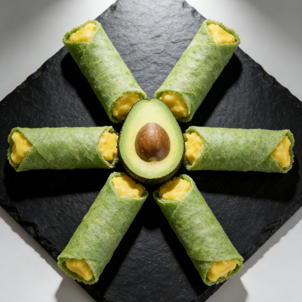 1.05LB/1bag (Includes 14 packages) Banana Avocado Egg Roll,Crispy Spring Roll Wrapper with Sweet Banana & Creamy Avocado Filling, A Unique Sweet & Savory Crunch, Wholesome Snack for Kids and Adventurous Eaters