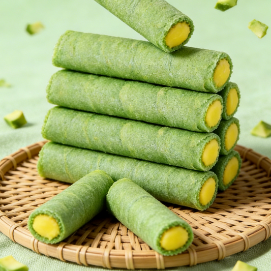 1.05LB/1bag (Includes 14 packages) Banana Avocado Egg Roll,Crispy Spring Roll Wrapper with Sweet Banana & Creamy Avocado Filling, A Unique Sweet & Savory Crunch, Wholesome Snack for Kids and Adventurous Eaters