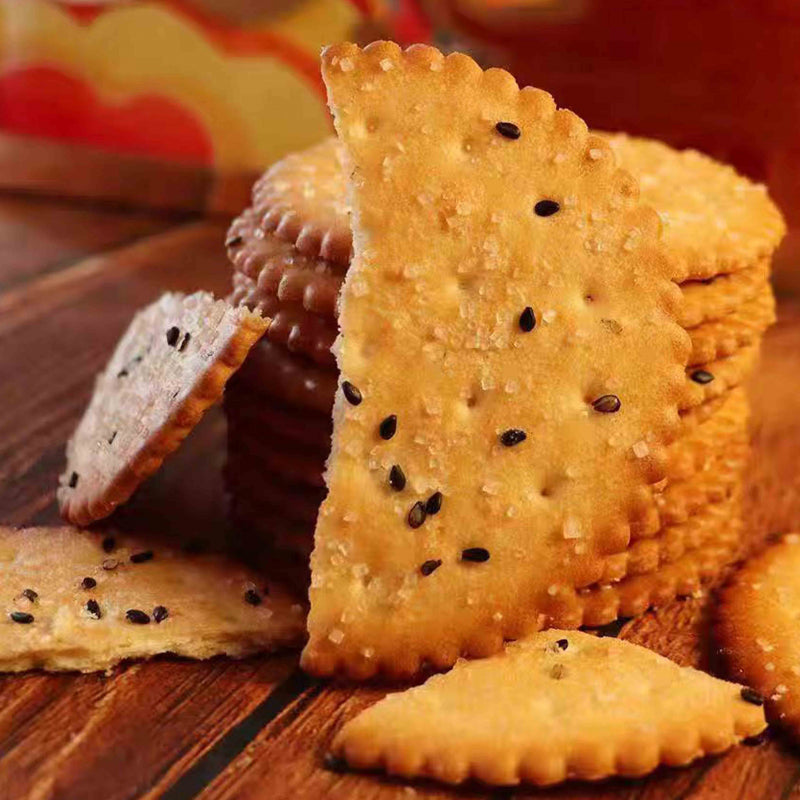 13.6oz/1Boxed(Includes 9packages) Black Sesame King Biscuits