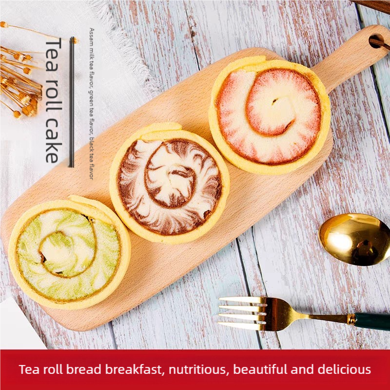 1.1LBS Swiss Roll Earl Gray Tea Bread Breakfast Alternative Animal Cream Cake