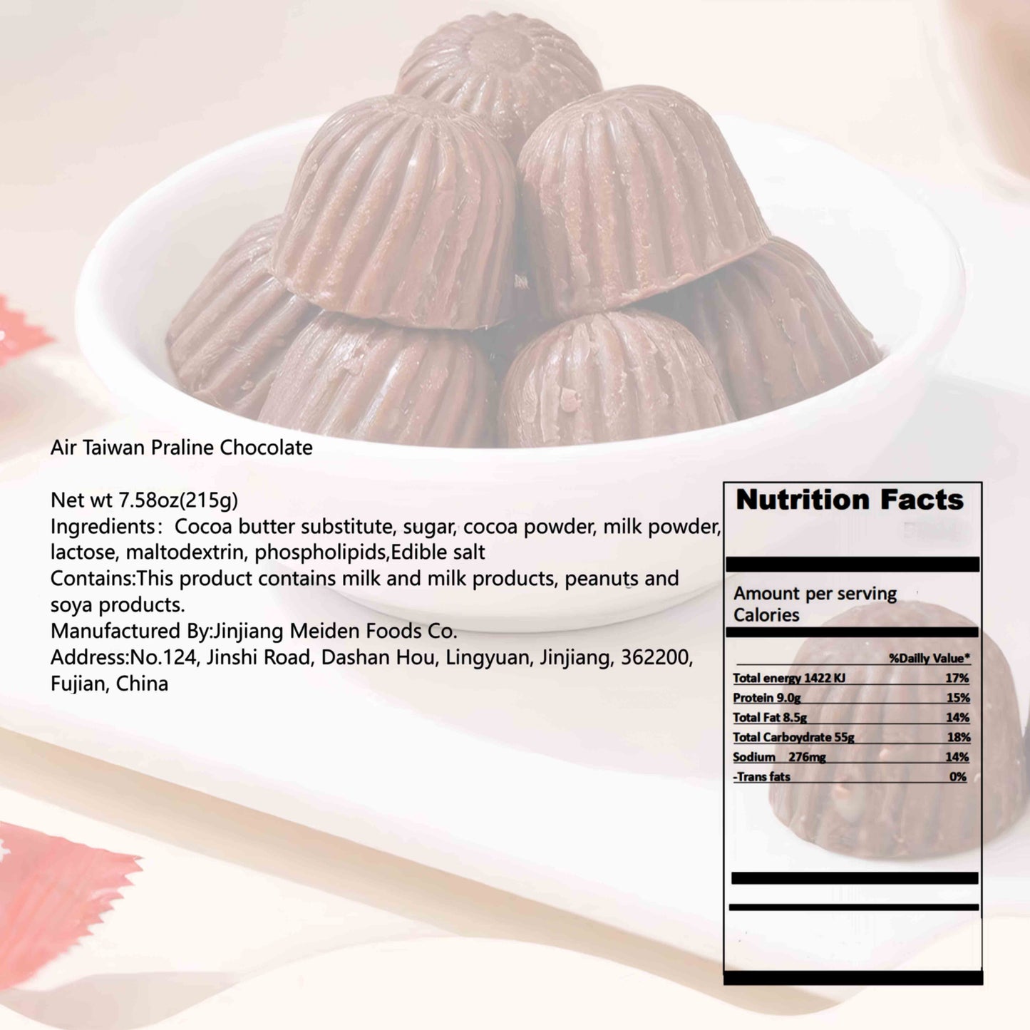 11.99oz/1bag [Taihang] Nutty Melting Chocolate,Party Snacks