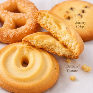 Danish Butter Cookies, Melt-in-Your-Mouth Crisp – 5.38 oz