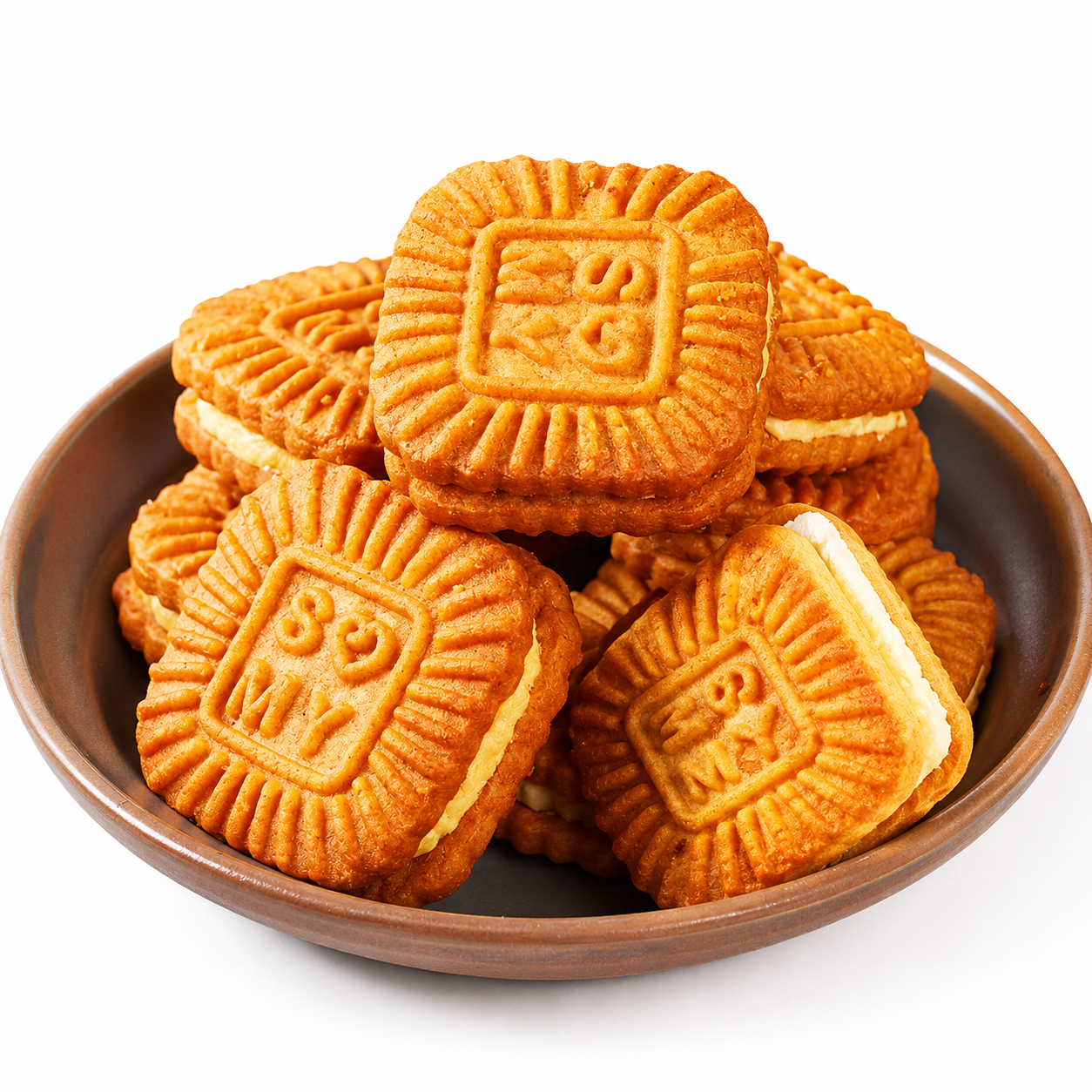Caramel Filled Cookies,Crispy Butter Cookies, Irresistibly Sweet & Buttery, 10.43oz