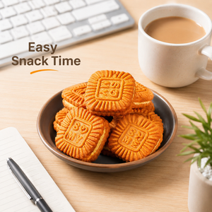 Caramel Filled Cookies,Crispy Butter Cookies, Irresistibly Sweet & Buttery, 10.43oz