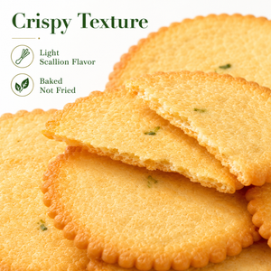 Scallion Thin Crispy Crackers – Baked Savory Snack, 10.93 oz