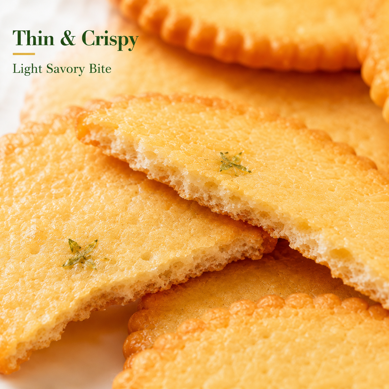 Savory Scallion Thin Crispy Crackers - 5.6 lbs Mega Value Stock-Up Bulk Pack
