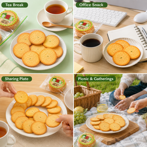 Scallion Thin Crispy Crackers – Baked Savory Snack, 10.93 oz