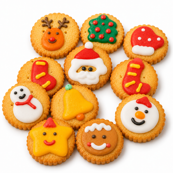 Assorted Cartoon Iced Sugar Cookies - 4.4 lbs Mega Value Stock-Up Bulk Pack, Cute Frosted Party Biscuits