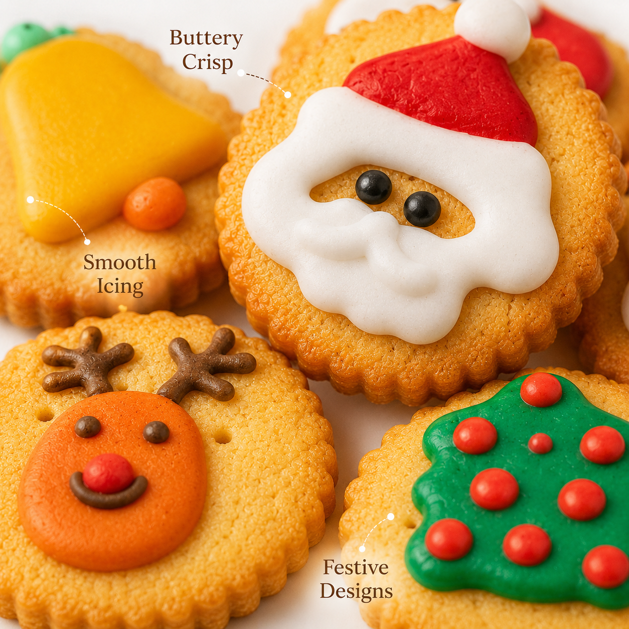 Assorted Cartoon Iced Sugar Cookies - 4.4 lbs Mega Value Stock-Up Bulk Pack, Cute Frosted Party Biscuits