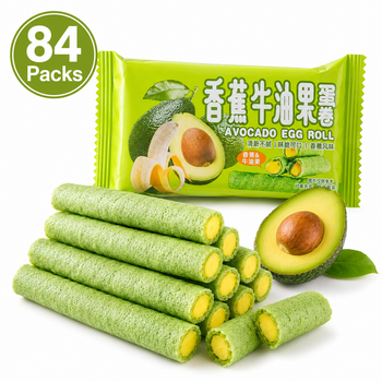Crispy Avocado Banana Egg Rolls Variety Pack - 5.7 lbs Mega Stock-Up Bundle, 84 Individually Wrapped Packs