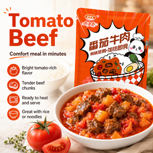 Instant Beef Topping-Just Heat & Serve,Tomato Beef/Curry Beef/Potatoes Beef,Three flavors
