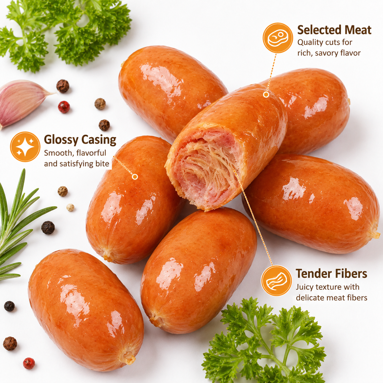 Char-Grilled Mini Meat Balls,Juicy & Tender, High Protein Snack,3.98oz
