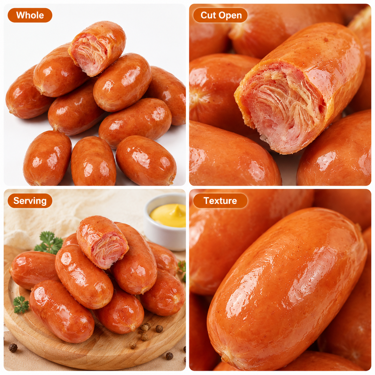 Char-Grilled Mini Meat Balls,Juicy & Tender, High Protein Snack,3.98oz