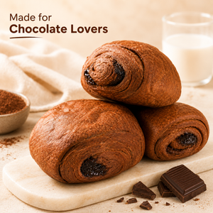 Chocolate Flavored Bread,Ultra Moist Chocolate Swirl Bread Coated in Rich Cocoa Powder,10.11oz
