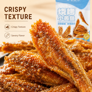 BBQ Yellow Croaker– Crispy & Crunchy, Edible Bones, Grilled Flavor, Ready-to-Eat Snack,6.89oz