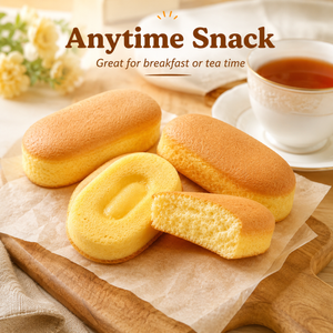 Sugar-free Salted Cake,Delicate Sponge Cake with a Subtle Savory Note, No Added Sugar,9.1oz
