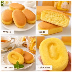 Sugar-free Salted Cake,Delicate Sponge Cake with a Subtle Savory Note, No Added Sugar,9.1oz
