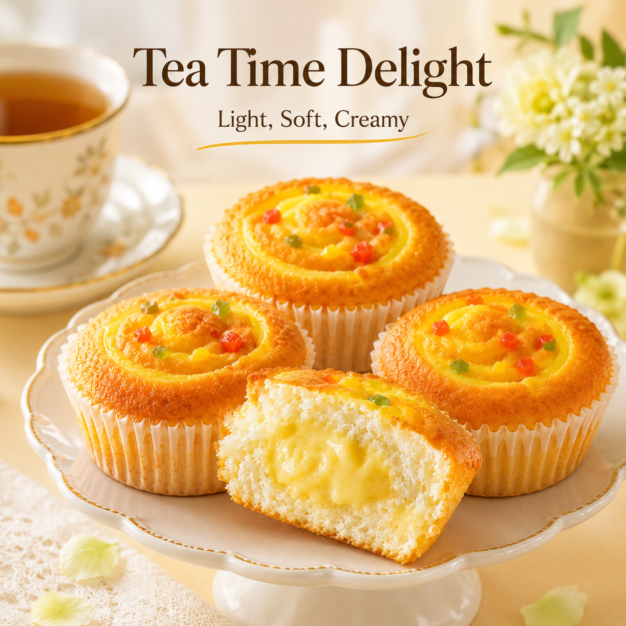 Super Soft Cake, Incredibly Cloud-Like Soft Cake Layers,Fruit granules added, Rich Taste,1.1lb