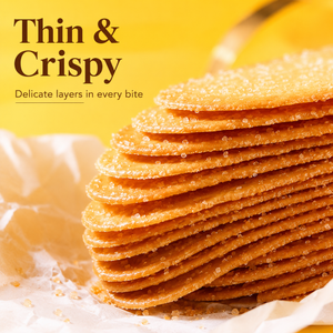 Coconut Milk Thin Crispy Cookies – Light & Airy, Subtly Sweet, Non-GMO,Vegan Snack,9.88oz