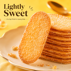 Coconut Milk Thin Crispy Cookies – Light & Airy, Subtly Sweet, Non-GMO,Vegan Snack,9.88oz