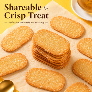 Coconut Milk Thin Crispy Cookies – Light & Airy, Subtly Sweet, Non-GMO,Vegan Snack,9.88oz