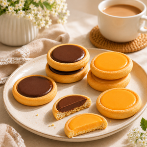 Soft Tart Cookies-Creamy Cheese Center&Dark Chocolate Center, Buttery & Crumbly,2.15oz