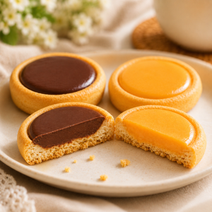 Soft Tart Cookies-Creamy Cheese Center&Dark Chocolate Center, Buttery & Crumbly,2.15oz