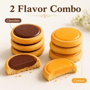 Soft Tart Cookies-Creamy Cheese Center&Dark Chocolate Center, Buttery & Crumbly,2.15oz