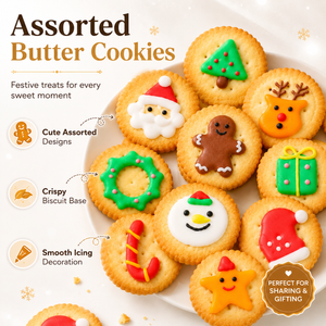 Piped Butter Cookies – Delicate Floral Design, Rich & Crumbly, Shortbread Style