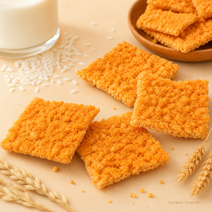Glutinous Rice Crunch Crackers – Seafood & Crab Roe Flavors, 9.88 oz