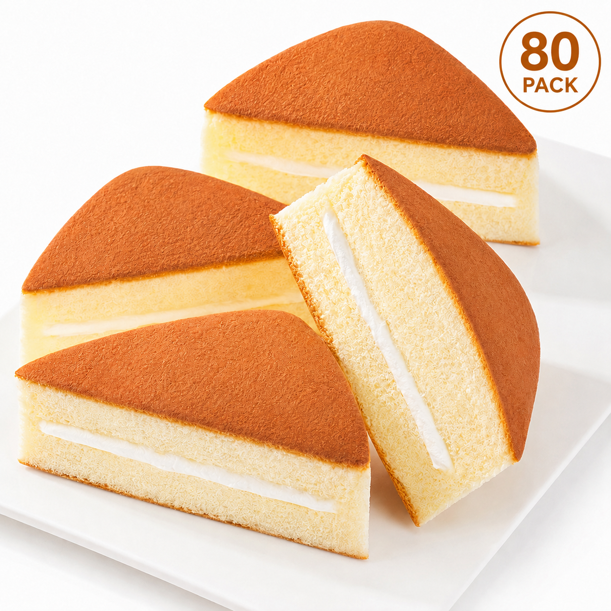 Soft-Baked Tiramisu Flavor Triangle Layer Cakes - 4.7 lbs Mega Stock-Up Bulk Pack, 80 Individually Wrapped Pieces