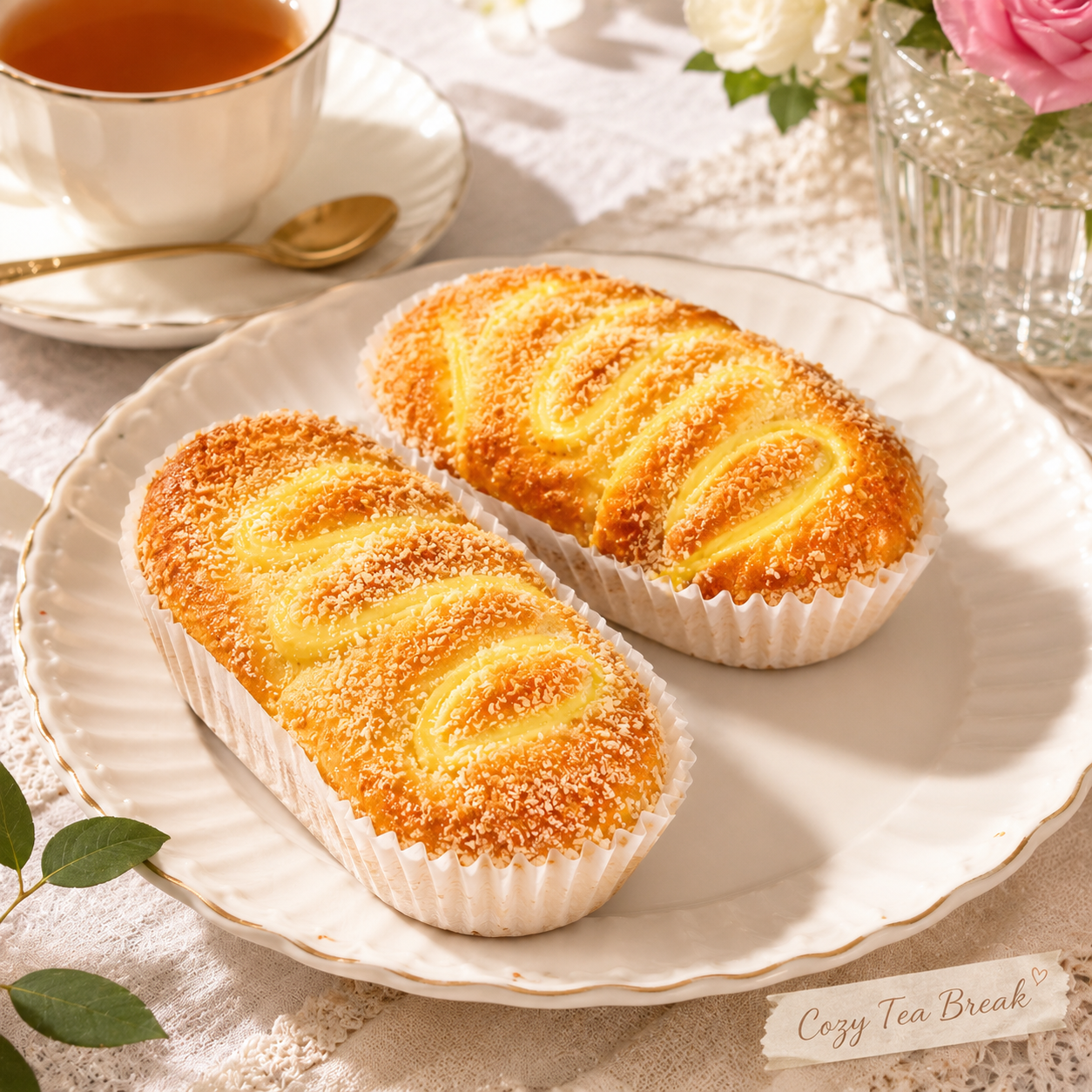 Soft-Baked Coconut Shredded Cheese Cakes - 11 lbs Jumbo Stock-Up Bulk Pack, 80 Individually Wrapped Packs
