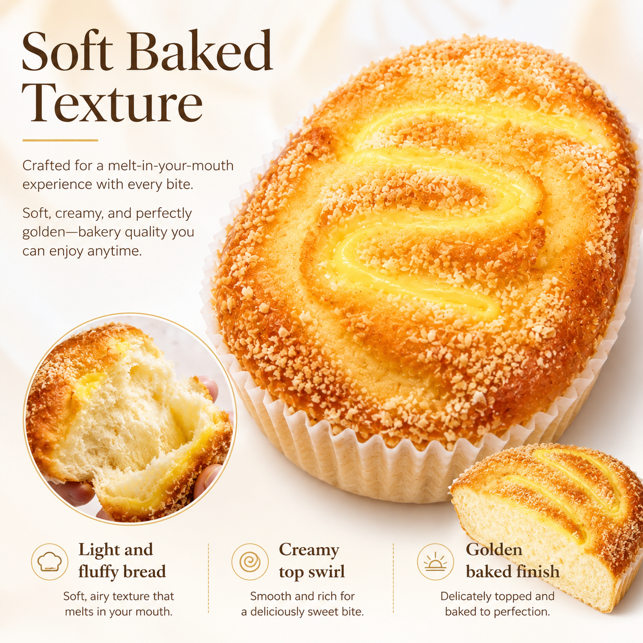Soft-Baked Coconut Shredded Cheese Cakes - 11 lbs Jumbo Stock-Up Bulk Pack, 80 Individually Wrapped Packs